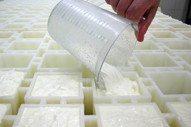 making cheese