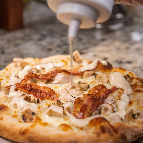 Chicken Bacon Ranch Pizza