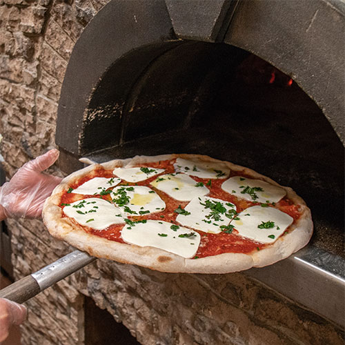 Brick oven pizza
