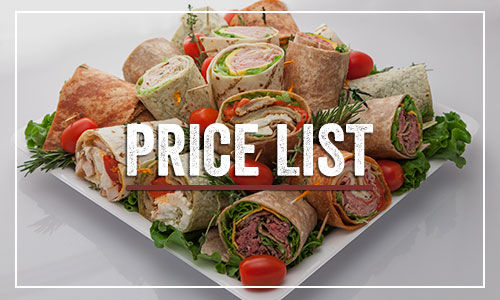 DeCicco & Sons catering price list