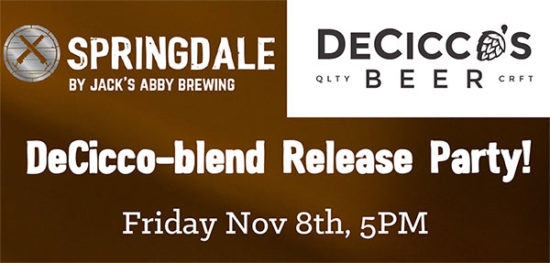 DeCicco-Blend Release Party Friday Nov 8th