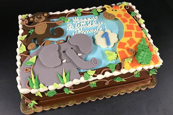 Jungle Themed Custom Cake