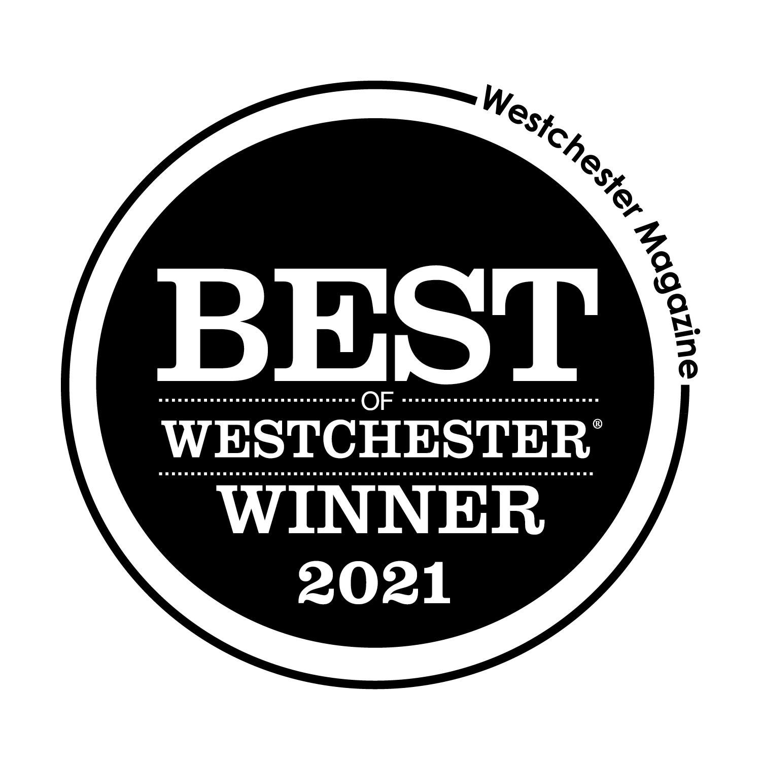Best of Westchester Winner 2021 - Westchester Magazine