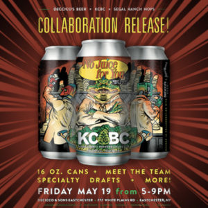 KCKC Collab Event. May 19th at 5pm at DeCicco's Eastchester