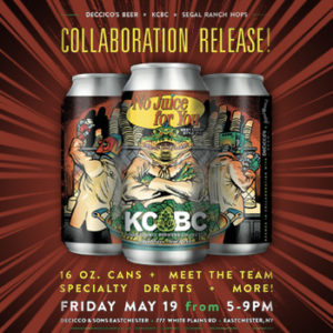 KCKC Collab Event. May 19th at 5pm at DeCicco's Eastchester