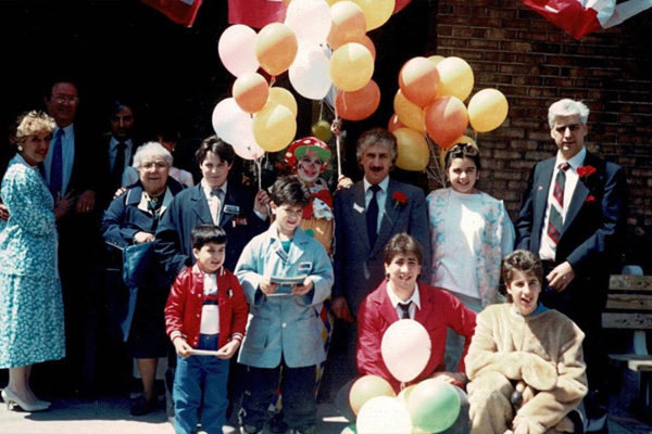 old photo of a new location opening