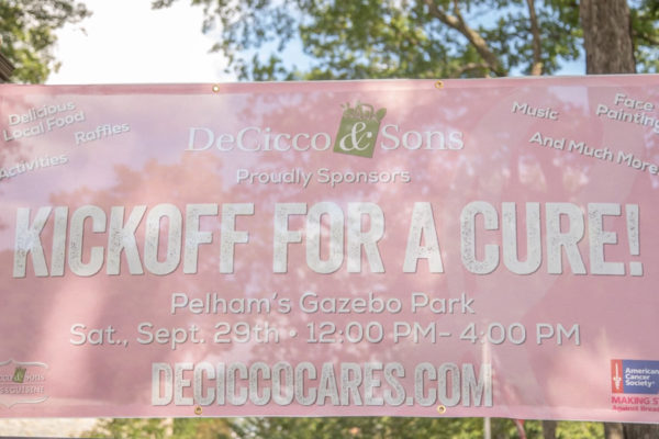 Kickoff for a Cure event