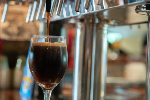 Beer on tap and DeCicco & Son's Brewery