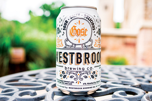 Can of salty Gose-style beer