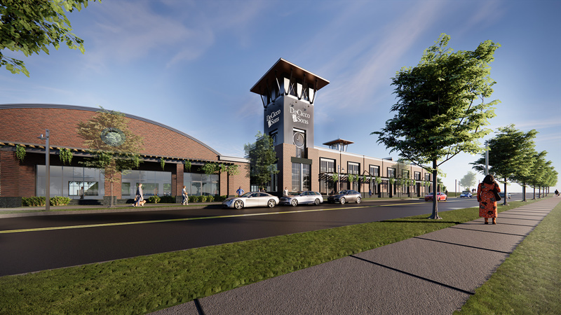 A 3D rendering of the new DeCicco & Sons coming soon to Sleepy Hollow!