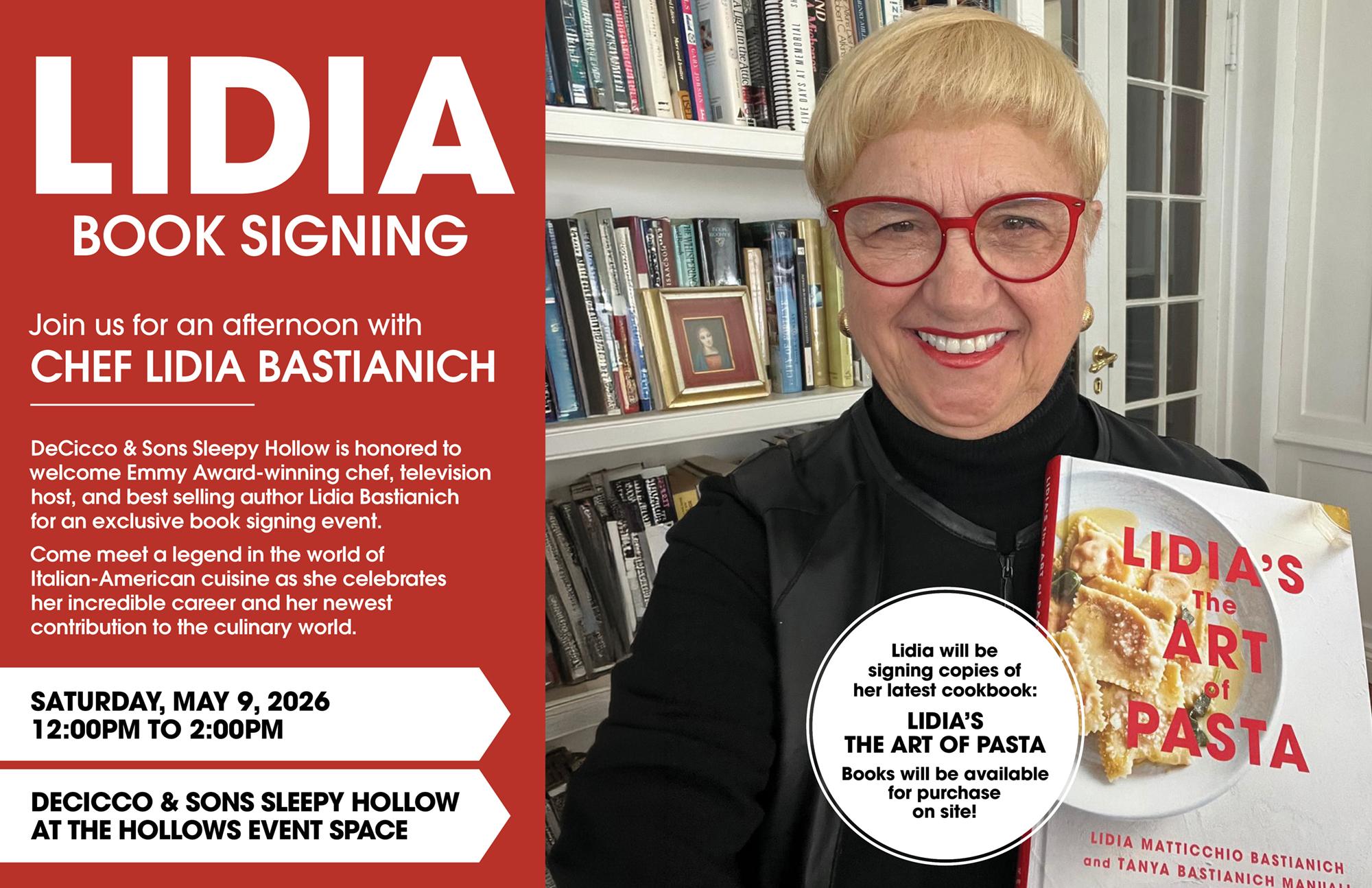 Lidia Bastianich Book Signing_Art Of Pasta