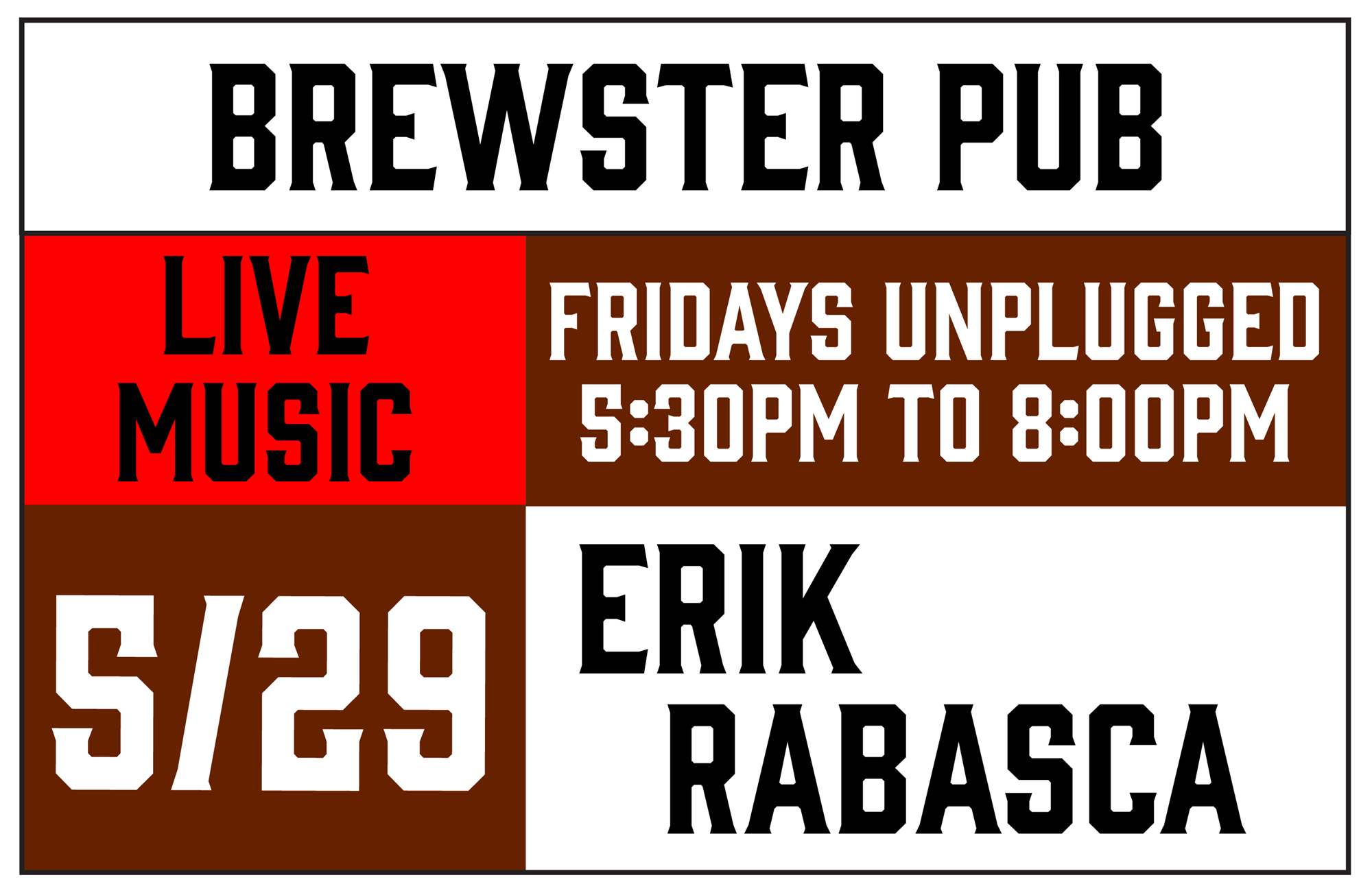 Brewster Fridays Unplugged - 5/29